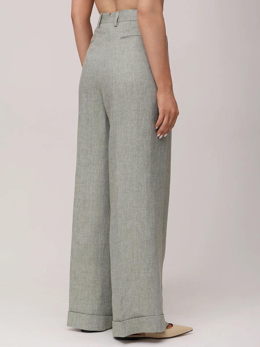 Брюки льняные