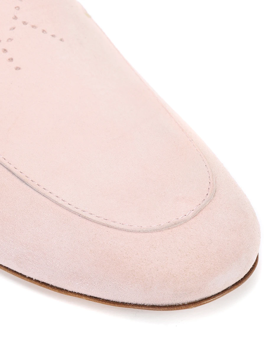 Лоферы замшевые