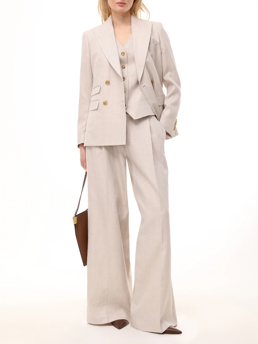 Костюм из льна и хлопка