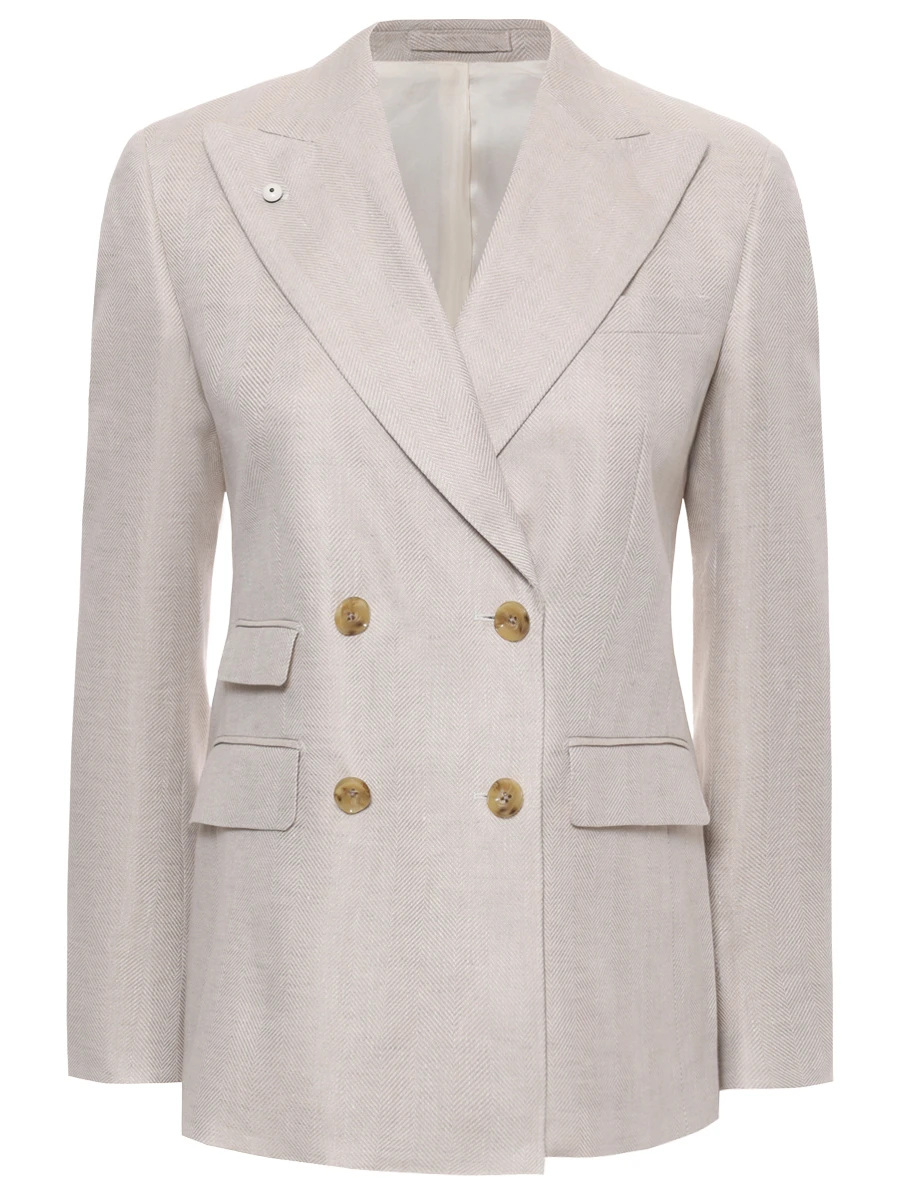 Пиджак изо льна и хлопка