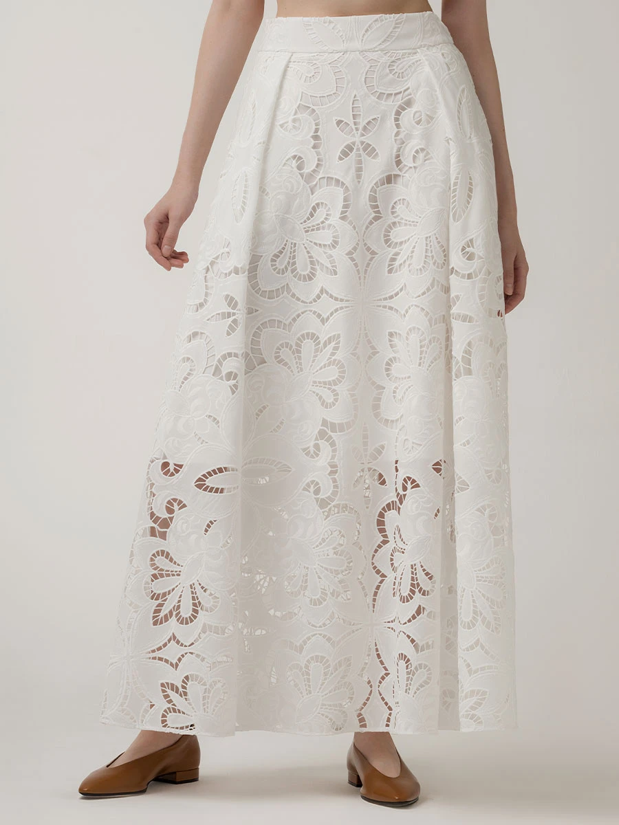 Юбка с кружевом