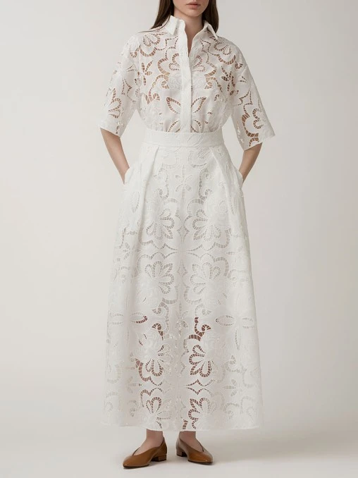 Юбка с кружевом IRKE