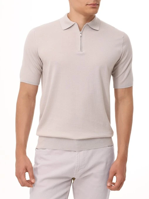Поло хлопковое FIORONI CASHMERE
