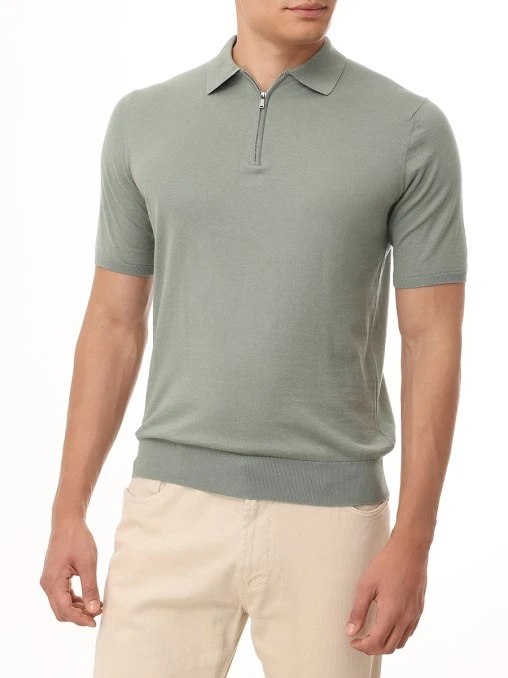 Поло хлопковое FIORONI CASHMERE