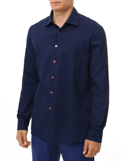 Рубашка Slim Fit хлопковая KITON