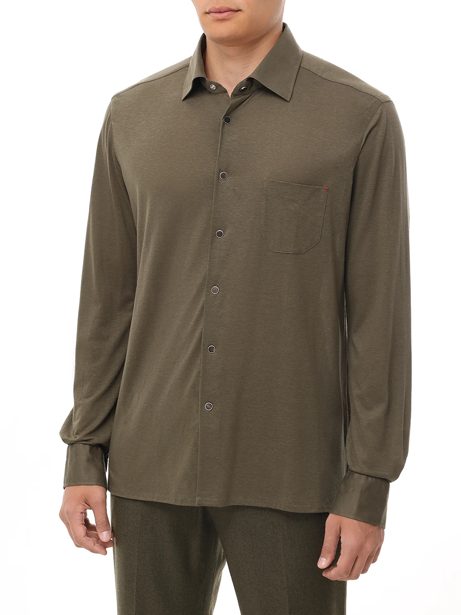 Рубашка Regular Fit из лиоцелла и хлопка