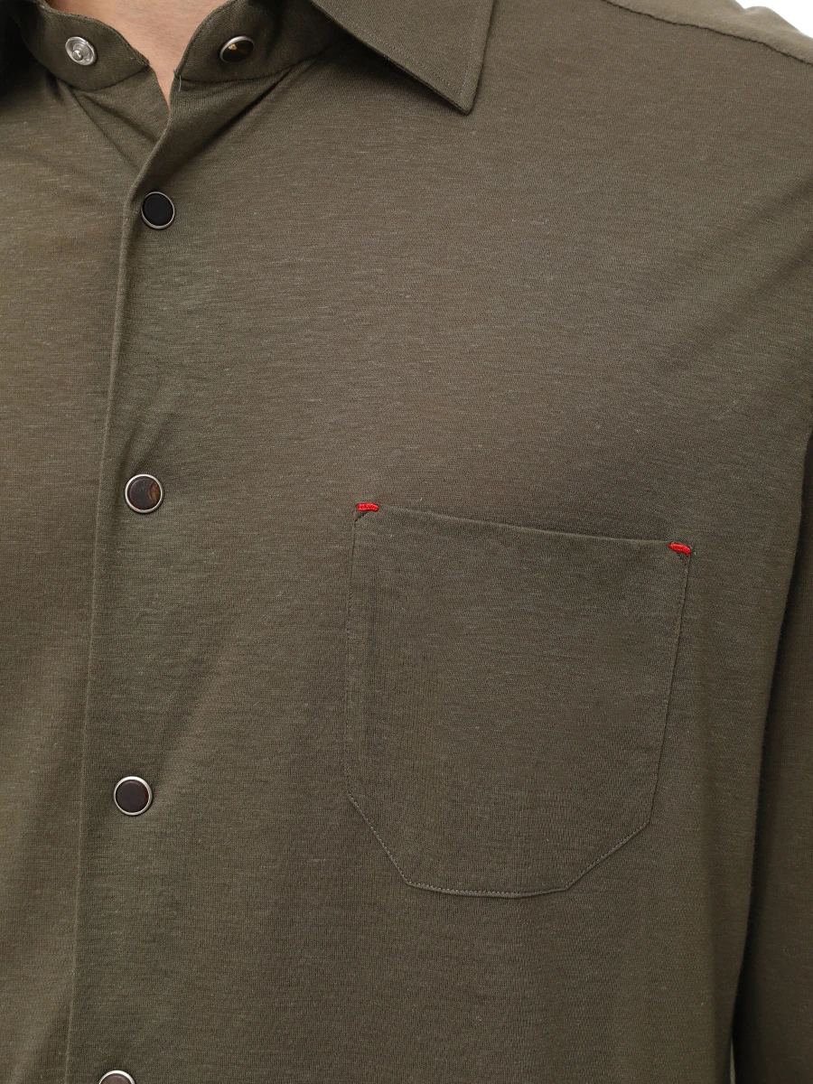 Рубашка Regular Fit из лиоцелла и хлопка