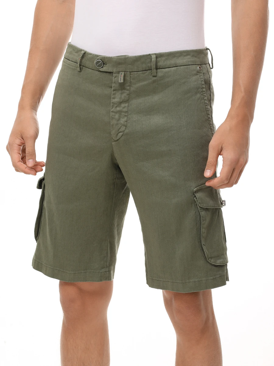 Шорты-карго льняные