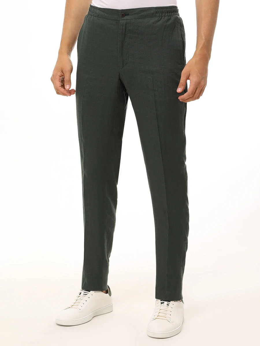 Брюки льняные