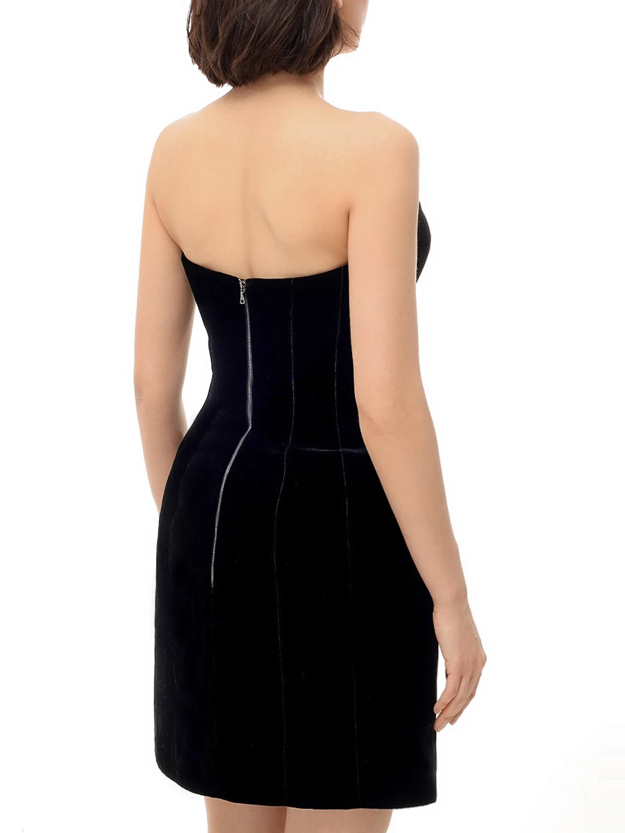 Платье бархатное