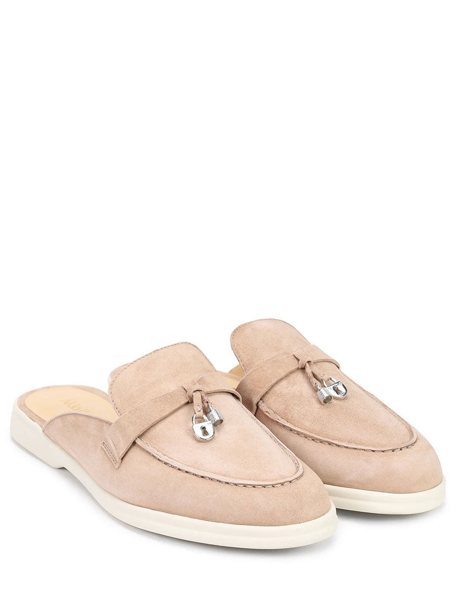 Мюли замшевые