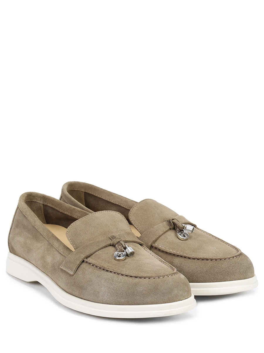 Лоферы замшевые