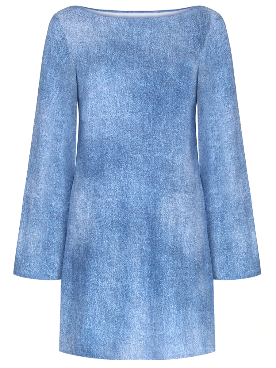 Платье однотонное