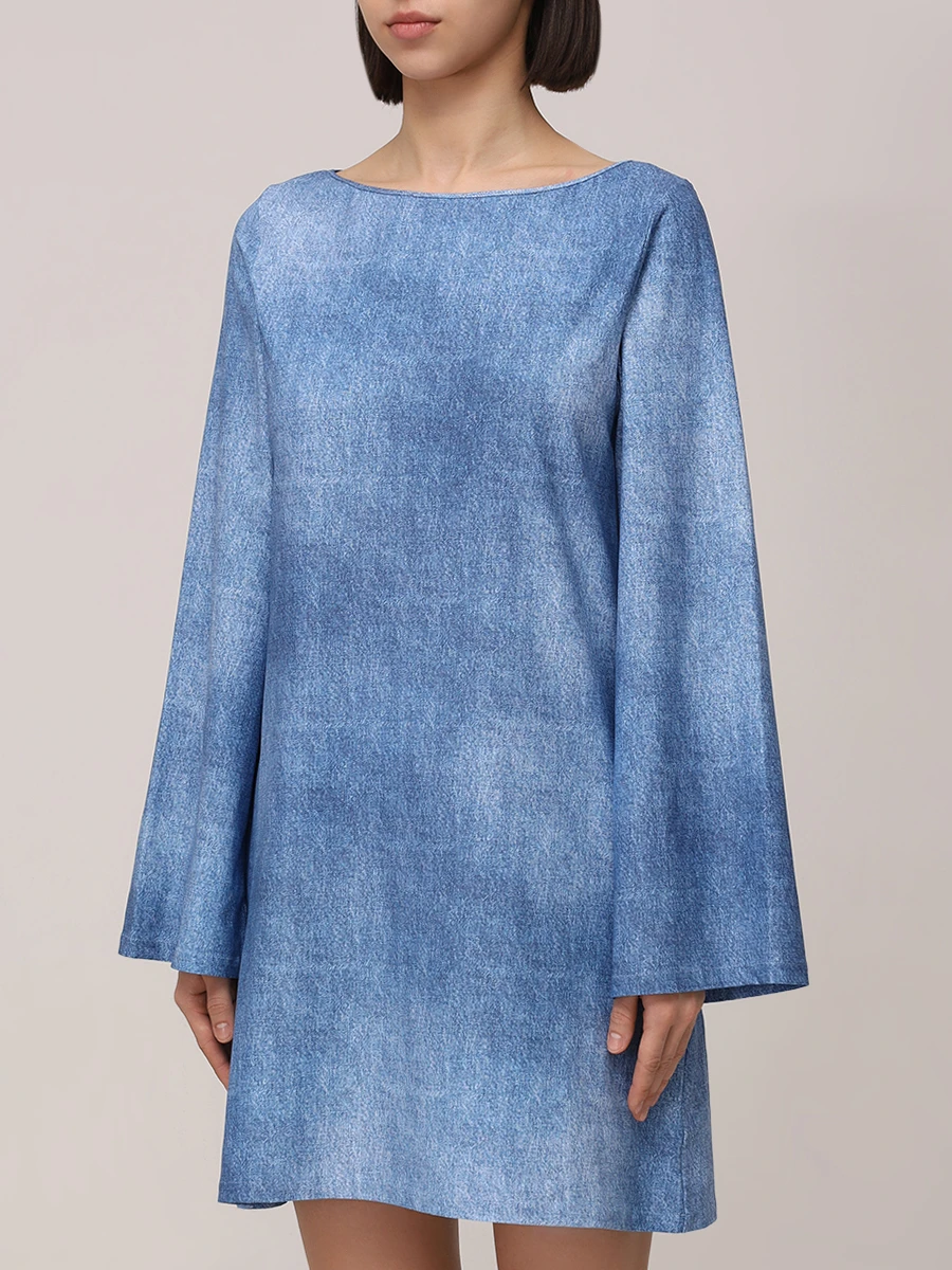 Платье однотонное