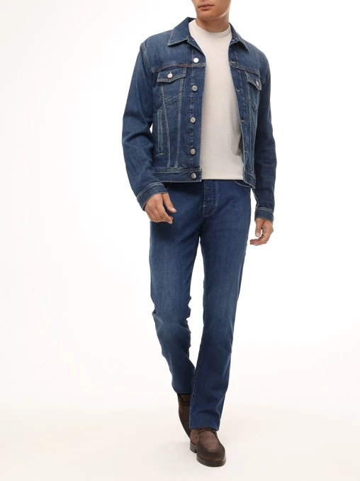 Джинсы Slim Fit хлопковые JACOB COHEN