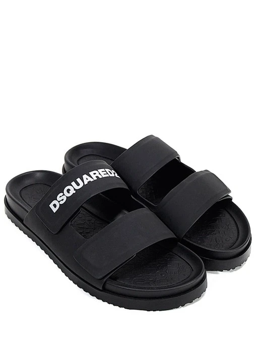 Шлепанцы кожаные DSQUARED2