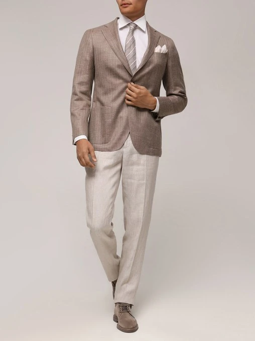 Пиджак из шерсти и шелка LUBIAM