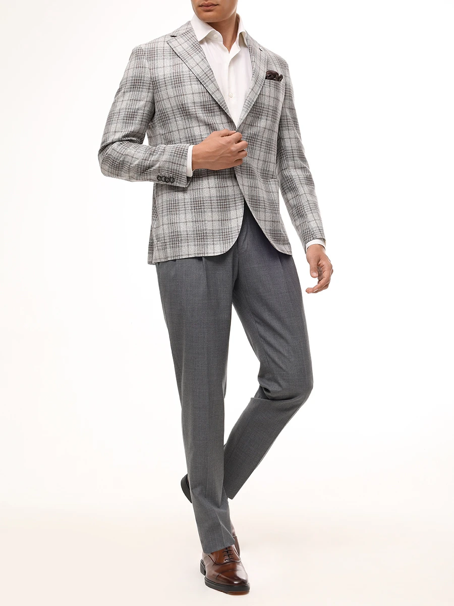 Пиджак из шерсти и шелка