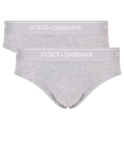 Набор из двух хлопковых трусов-слип DOLCE & GABBANA