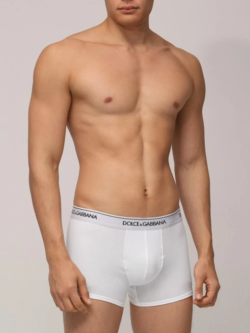 Набор из двух хлопковых трусов-боксеров DOLCE & GABBANA