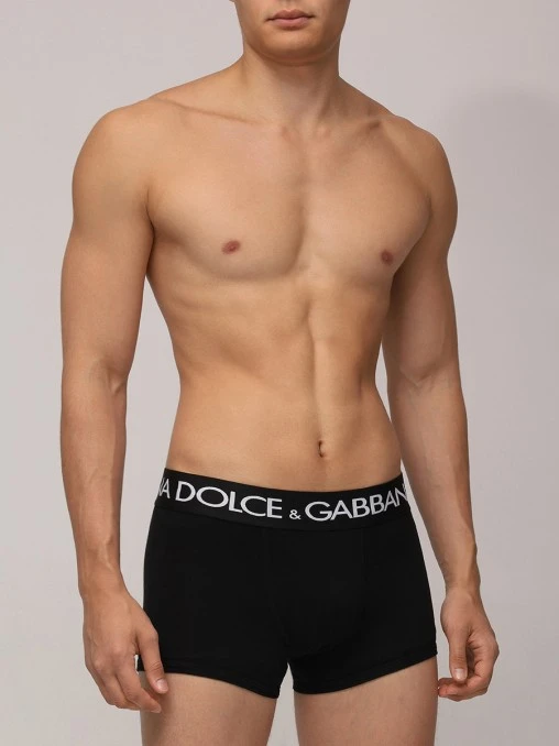 Набор из двух хлопковых трусов-боксеров DOLCE & GABBANA