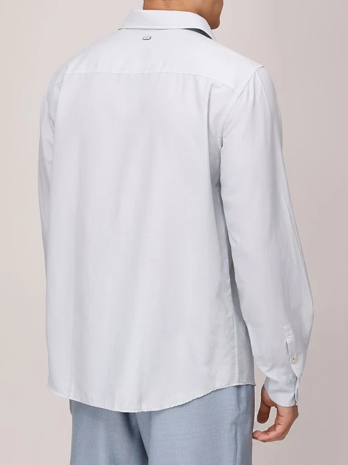 Рубашка Regular Fit из хлопка и шелка AGNONA