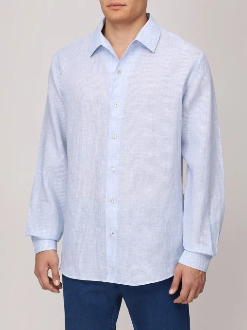 Рубашка Regular Fit льняная AGNONA