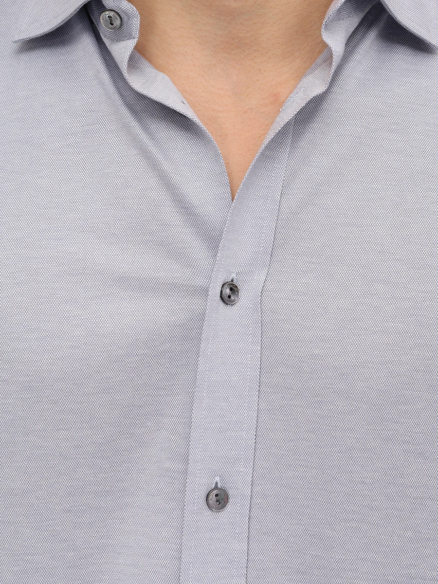 Рубашка Regular Fit из хлопка и шелка