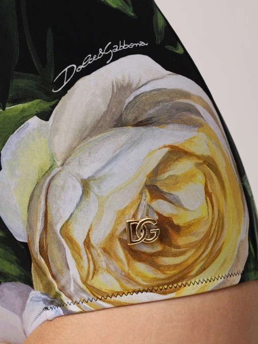 Купальник сплошной с принтом DOLCE & GABBANA
