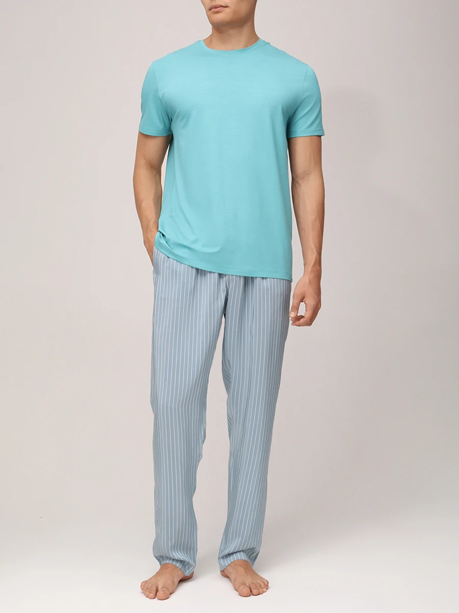 Брюки из вискозы и шелка