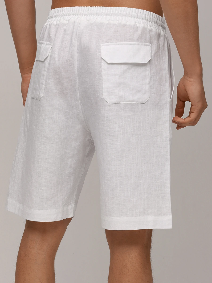 Шорты из хлопка и льна