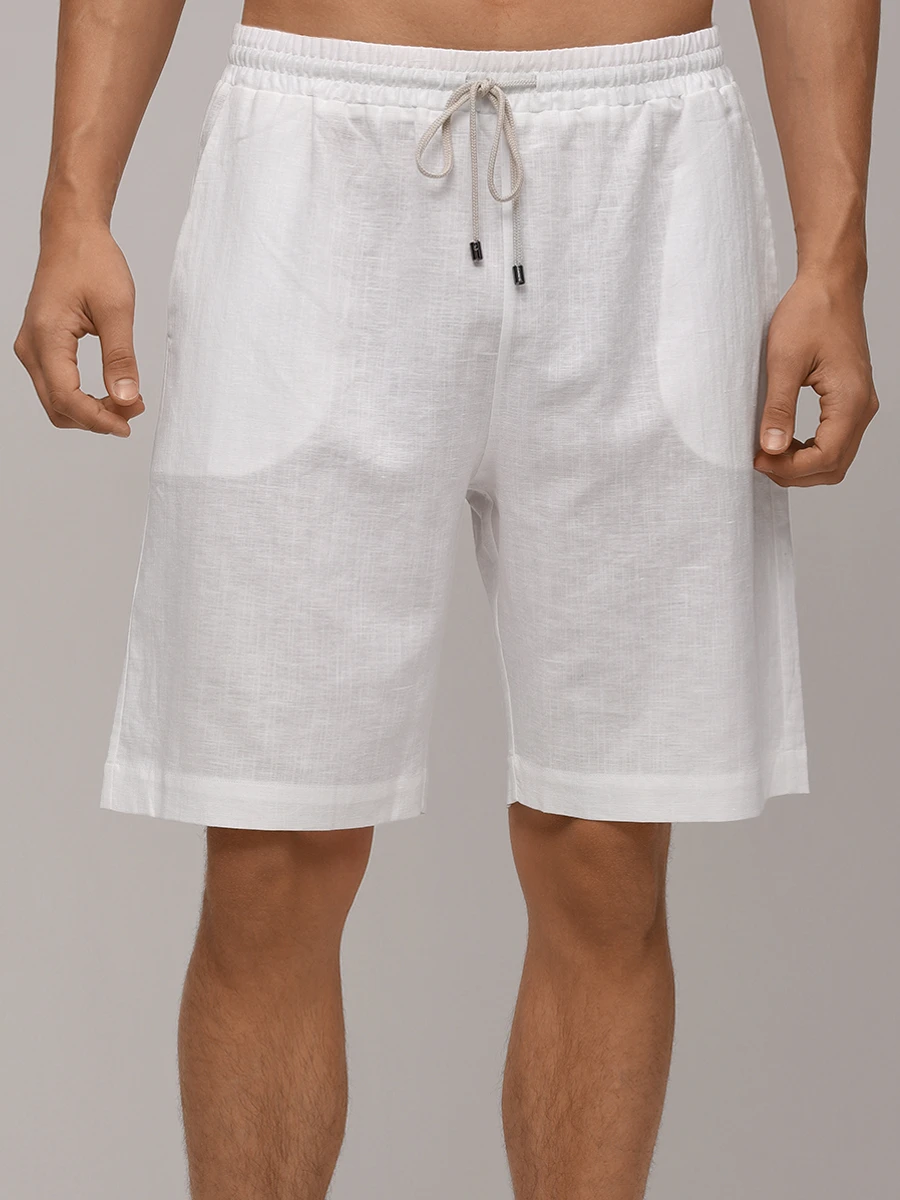 Шорты из хлопка и льна