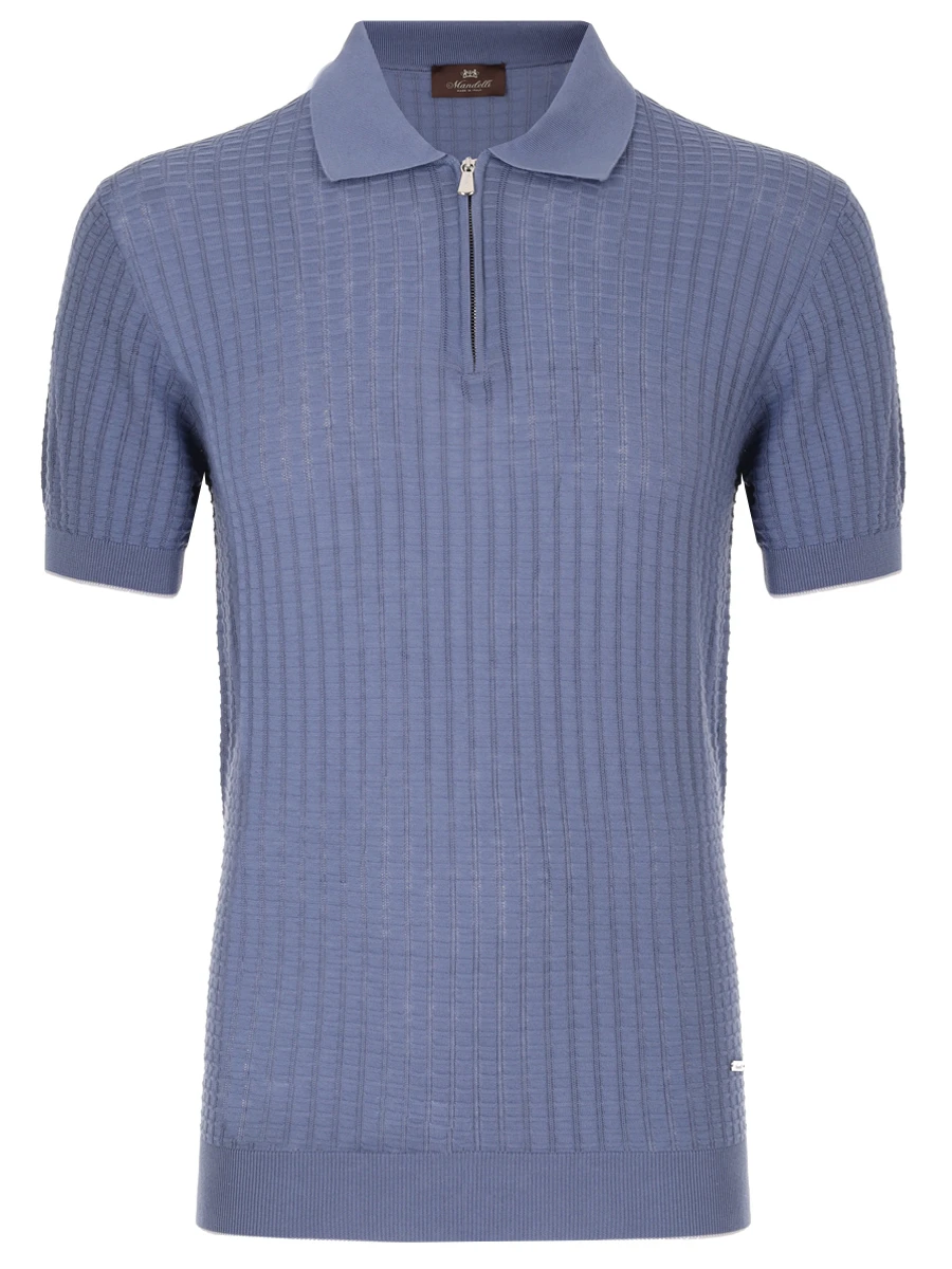 Поло из хлопка и шелка