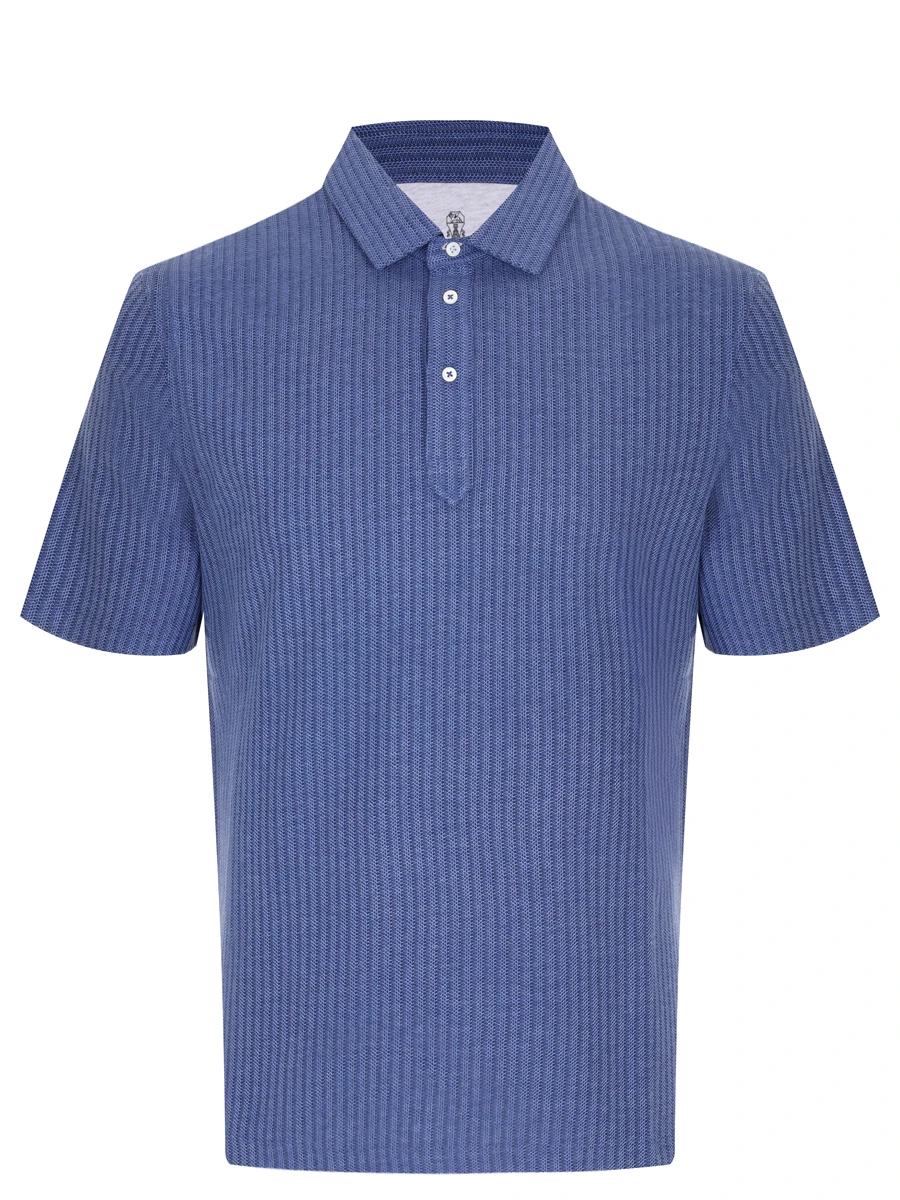 Поло из хлопка и шелка