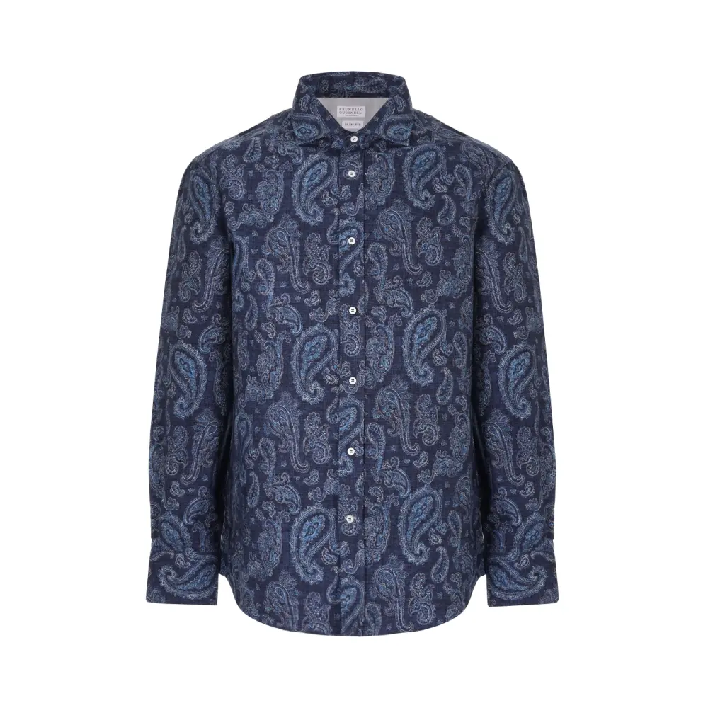 Рубашка Slim Fit хлопковая