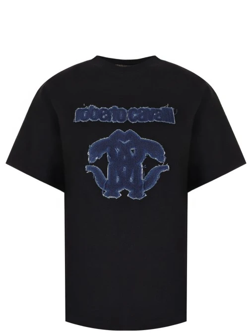 Футболка хлопковая ROBERTO CAVALLI