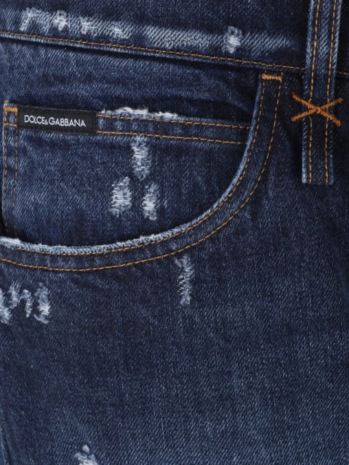 Джинсы Slim Fit хлопковые DOLCE & GABBANA