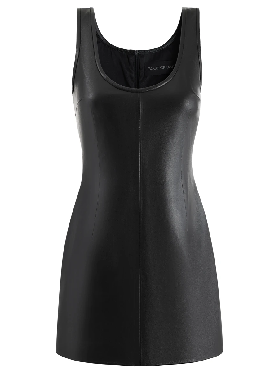 Платье кожаное