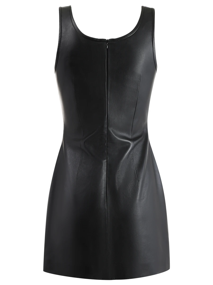 Платье кожаное