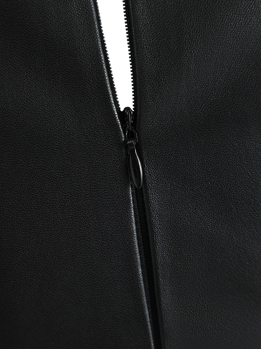 Платье кожаное