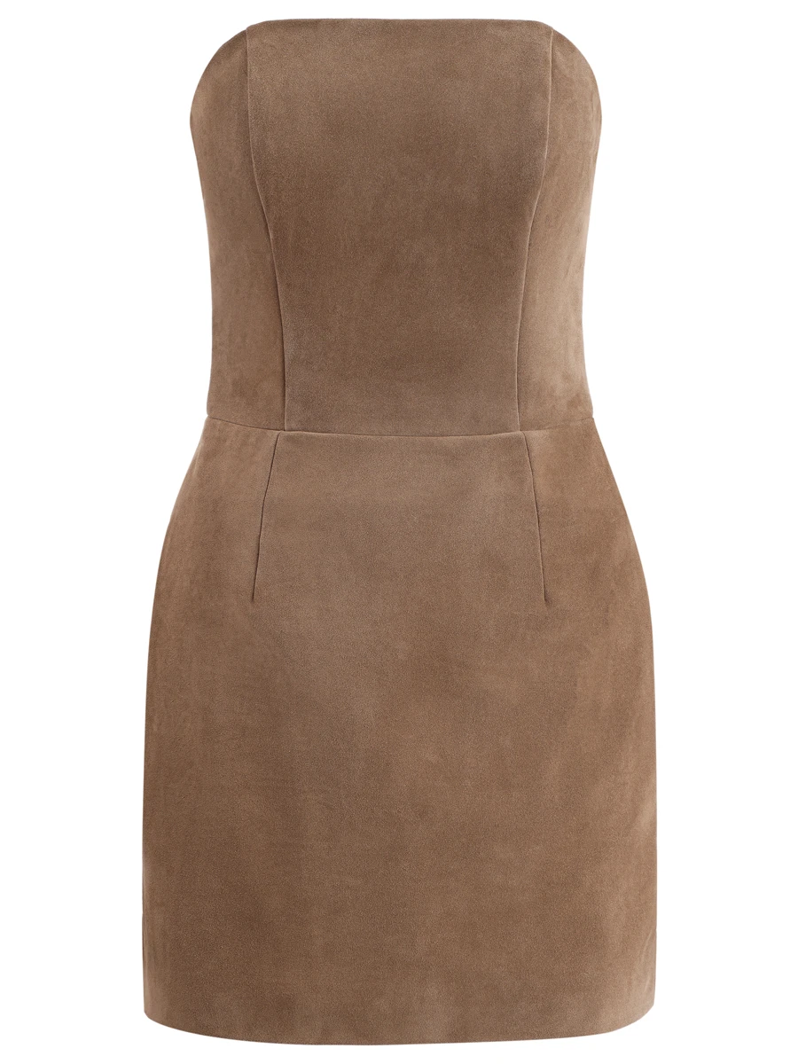 Платье замшевое