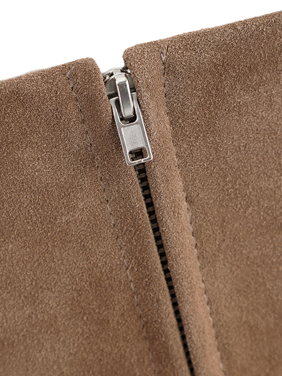 Платье замшевое