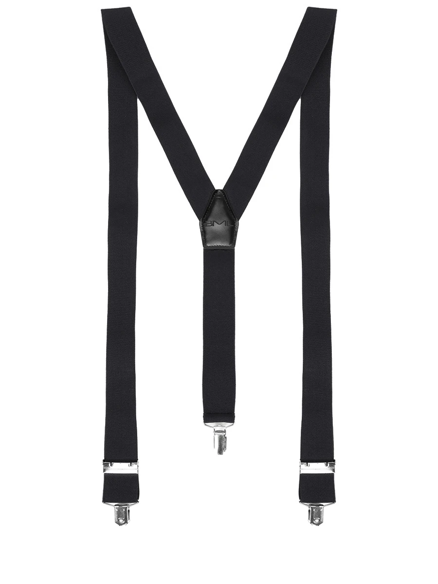 Подтяжки с кожаной отделкой