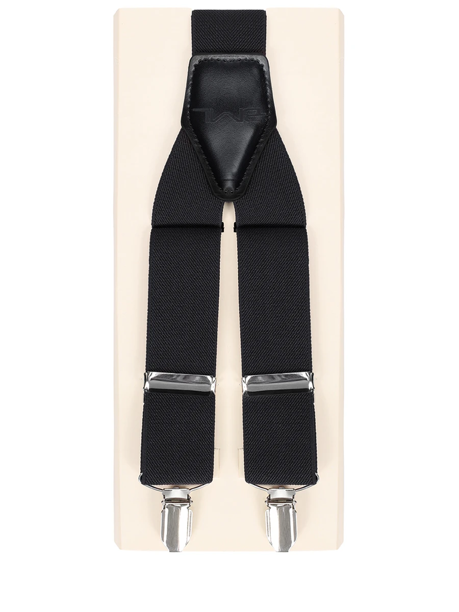 Подтяжки с кожаной отделкой