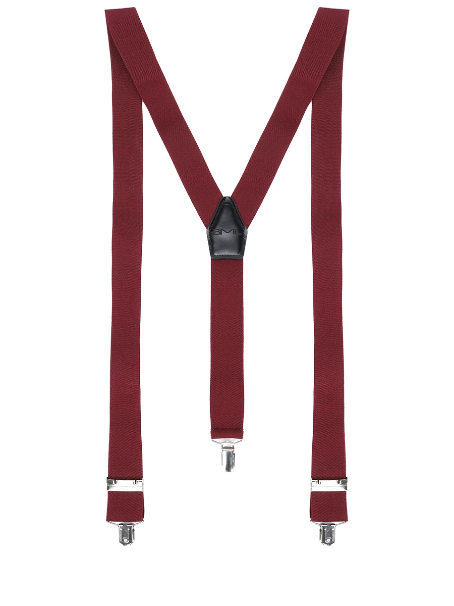 Подтяжки с кожаной отделкой