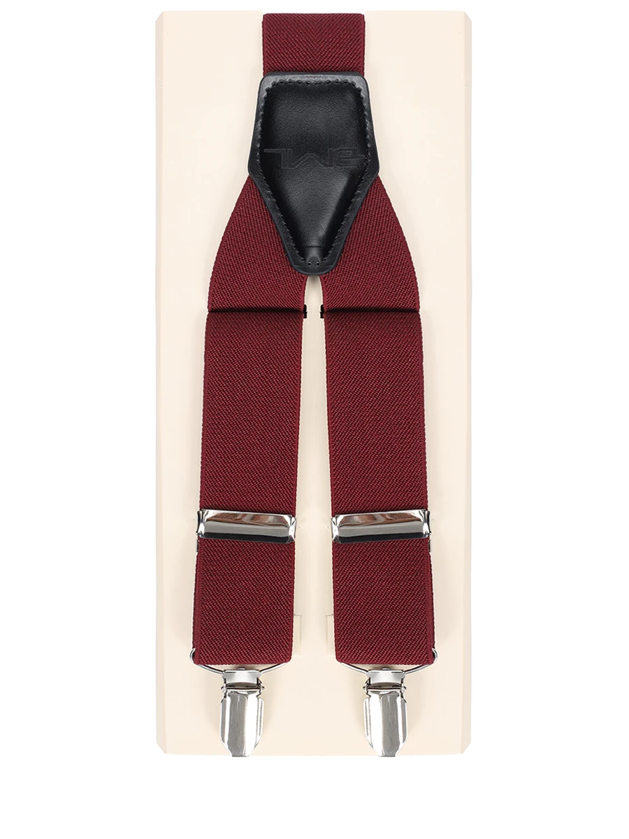 Подтяжки с кожаной отделкой