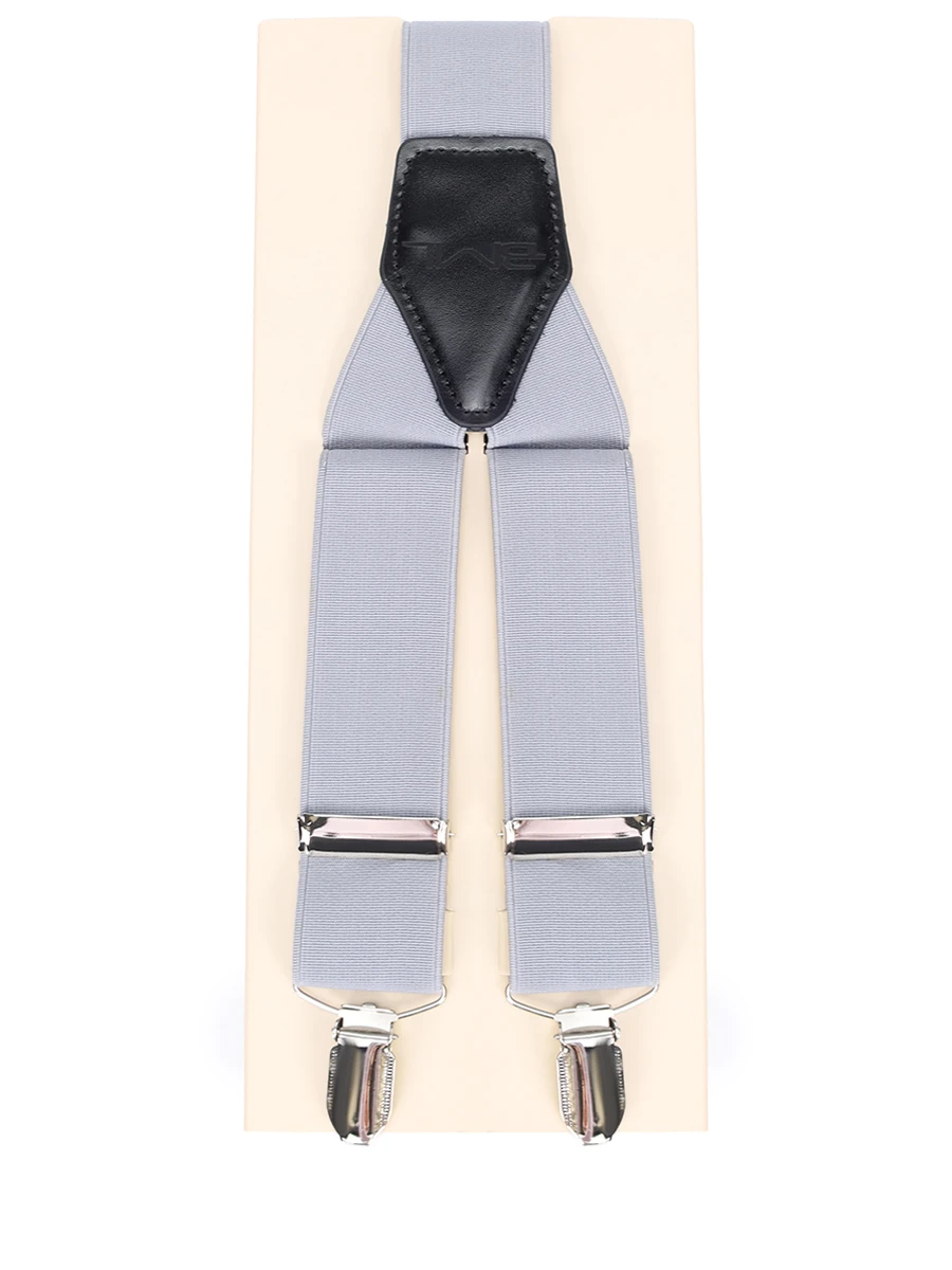 Подтяжки с кожаной отделкой