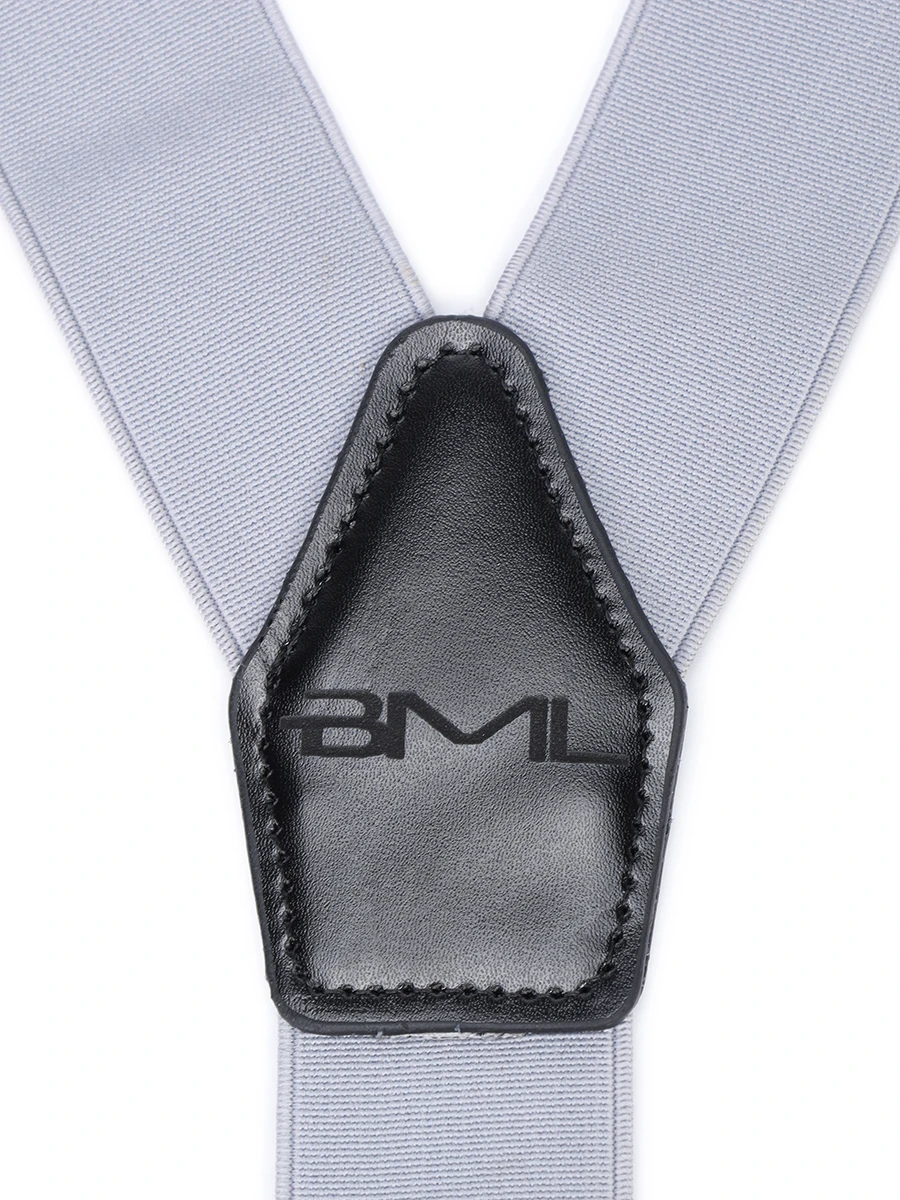 Подтяжки с кожаной отделкой