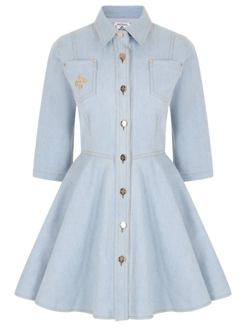 Платье Ola джинсовое WHITE LILY