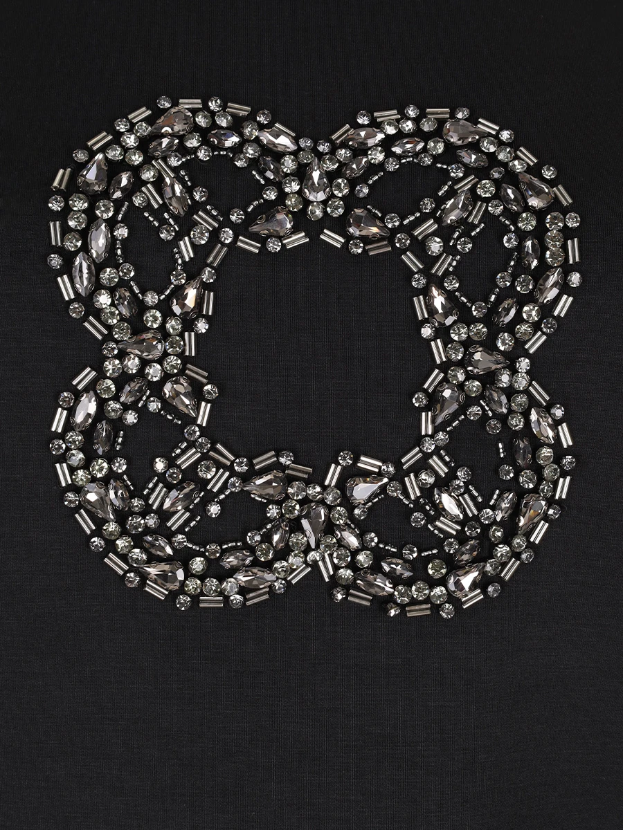 Толстовка со стразами